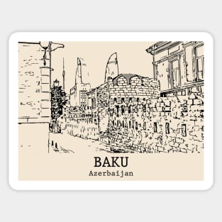 Baku - Azerbaijan Sticker